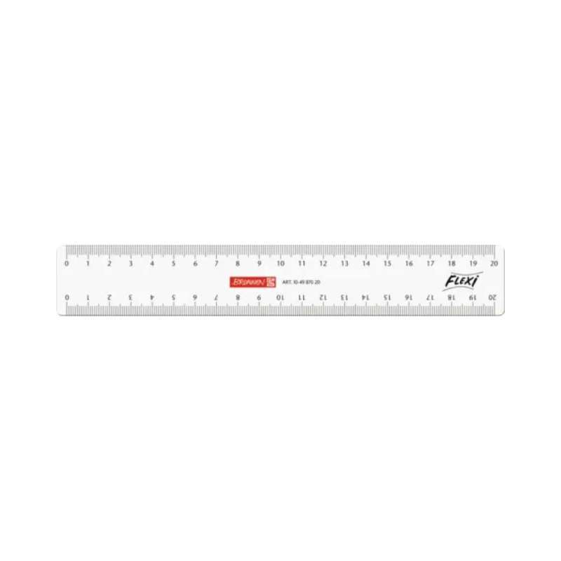 BRUNNEN Flexi-Lineal in 15 cm, 20 cm und 30 cm glasklar - 20 cm