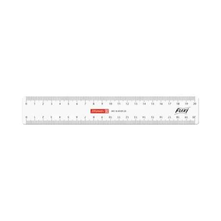 BRUNNEN Flexi-Lineal in 15 cm, 20 cm und 30 cm glasklar - 20 cm