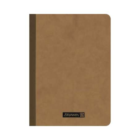 BRUNNEN Notizbuch Premium FACT!plus Kladde - A4, A5 und A6 - in verschiedenen Farben - braun A6