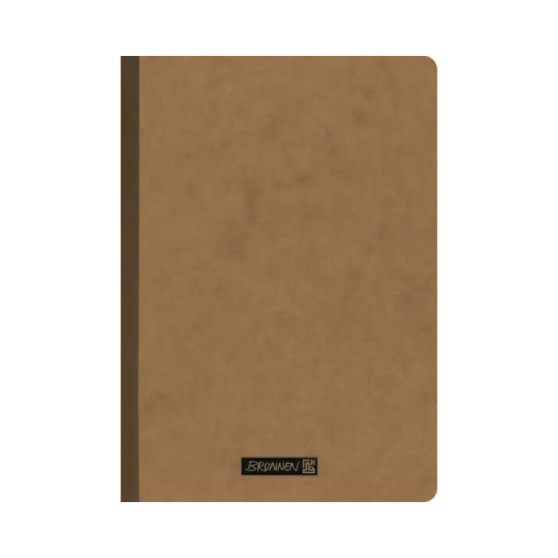 BRUNNEN Notizbuch Premium FACT!plus Kladde - A4, A5 und A6 - in verschiedenen Farben - A5, unliniert, braun
