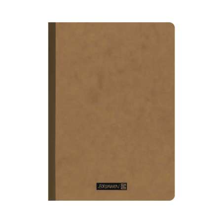 BRUNNEN Notizbuch Premium FACT!plus Kladde - A4, A5 und A6 - in verschiedenen Farben - A5, unliniert, braun