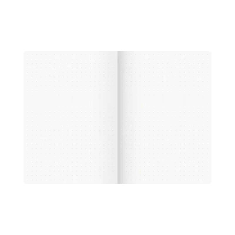 BRUNNEN Notizbuch Premium FACT!plus Kladde - A4, A5 und A6 - in verschiedenen Farben Gummizugverschluss, A6, punktiert, offen