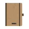 BRUNNEN Notizbuch Premium FACT!plus Kladde - A4, A5 und A6 - A6, unliniert, Gummizugverschluss, braun