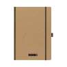 BRUNNEN Notizbuch Premium FACT!plus Kladde - A4, A5 und A6 - A4, liniert, Gummizugverschluss, braun