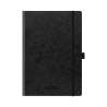 BRUNNEN Notizbuch Premium FACT!plus Kladde - A4, A5 und A6 - A4, kariert, Gummizugverschluss, schwarz