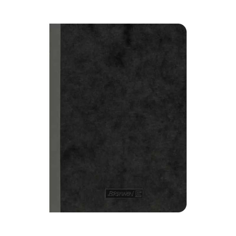 BRUNNEN Notizbuch Premium FACT!plus Kladde - A4, A5 und A6 - A6, liniert, schwarz