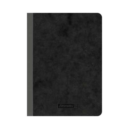 BRUNNEN Notizbuch Premium FACT!plus Kladde - A4, A5 und A6 - A6, liniert, schwarz
