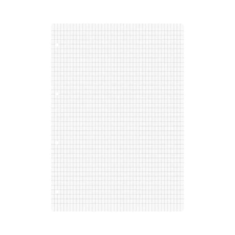 BRUNNEN Ringbucheinlagen in A4, A5, A6 und A7 / 20-, 50- und 100-Blatt - A4 | 5 x 7 mm rautiert, weiß, 50 Blatt - Blatt