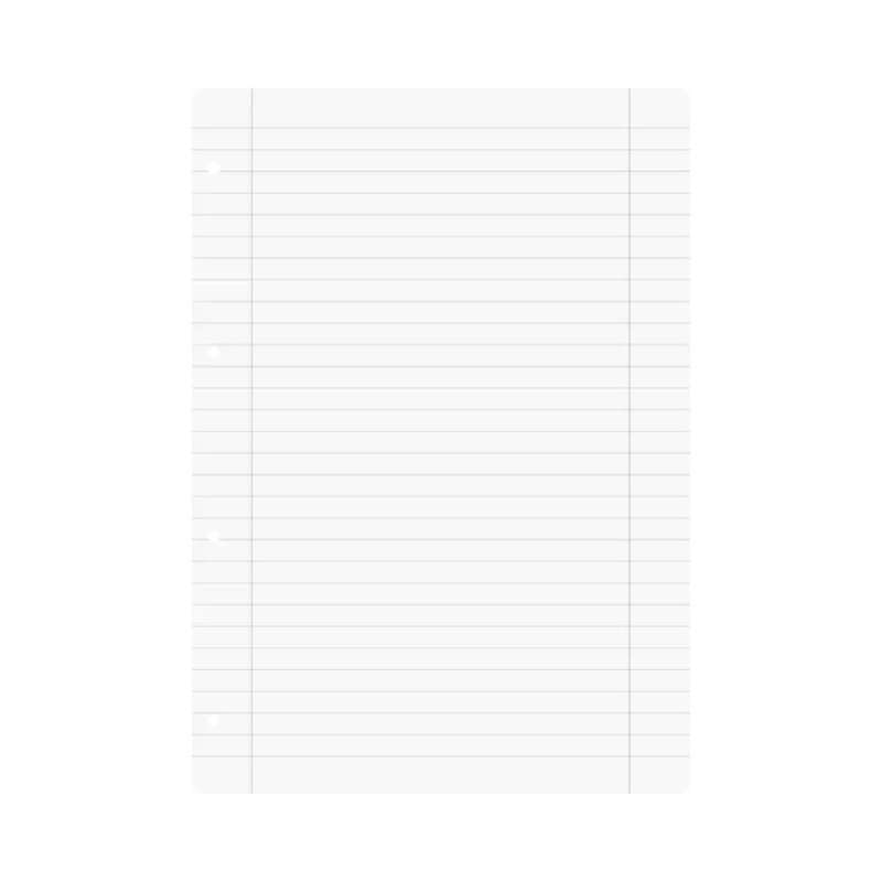 BRUNNEN Ringbucheinlagen in A4, A5, A6 und A7 / 20-, 50- und 100-Blatt - A4 | liniert mit Randlinie - Blatt