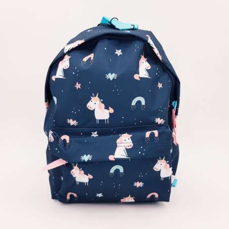 VADOBAG Rucksack Playful Unicorn vorne mit Motiven