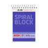 Brunnen Spiral- und Stenoblock in DIN A5, A6 und A7 - kariert und liniert - A7 liniert | 50 Blatt, blau