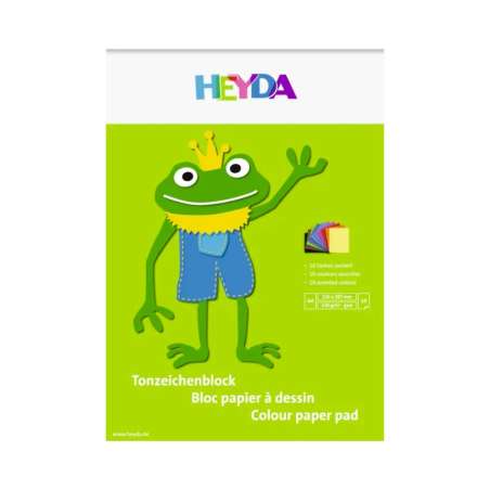BRUNNEN Tonpapier - A4 und A3 - 10 bis 25 Blatt - 100 % Recyclingpapier - in verschiedenen Farben - A4, 10 Blatt