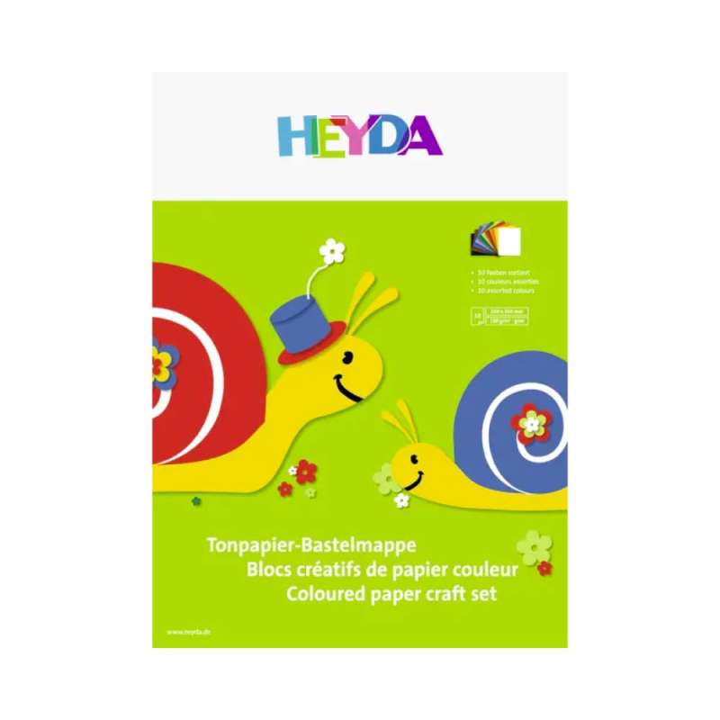BRUNNEN Tonpapier - A4 und A3 - 10 bis 25 Blatt - 100 % Recyclingpapier - 25×35 cm | 10 Blatt, 130 g/m²