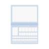 Brunnen Zahlenlernheft A4 quer Lineatur ZL 16 Blatt in blau - Blatt
