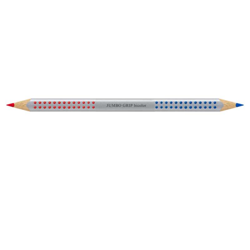 Faber-Castell Silbetrennstift Jumbo-Grip Duo - rot-blau liegend