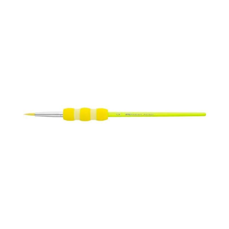 FABER-CASTELL Haarpinselset-Schulpinsel - 4er Set - standard - gelb