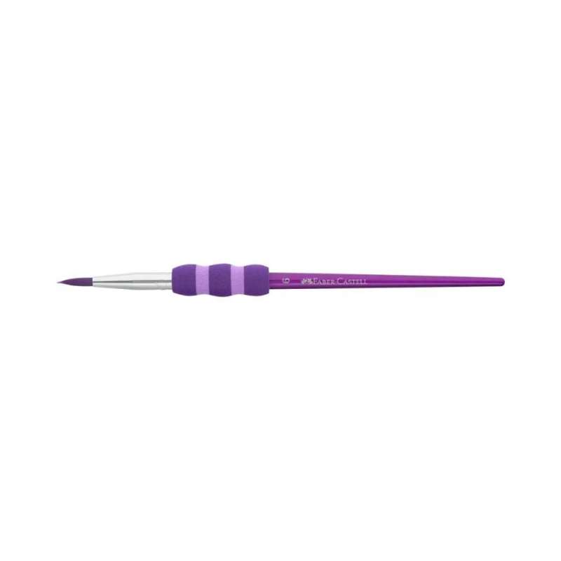 FABER-CASTELL Haarpinselset-Schulpinsel - 4er Set - standard - lila