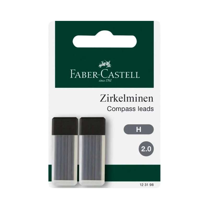 FABER-CASTELL Zirkelminen Ersatzminen - verschiedene Mengen - 2x6er Set