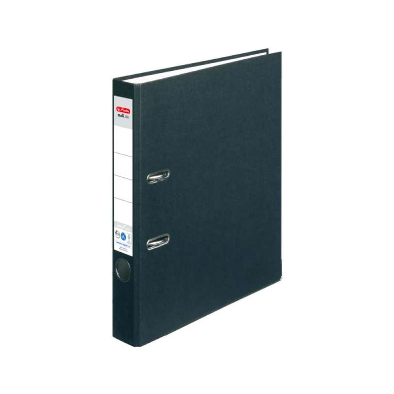 HERLITZ Ordner maX.file protect - in verschiedenen Größen und vielen Farben - plus, A4, 50mm, schwarz