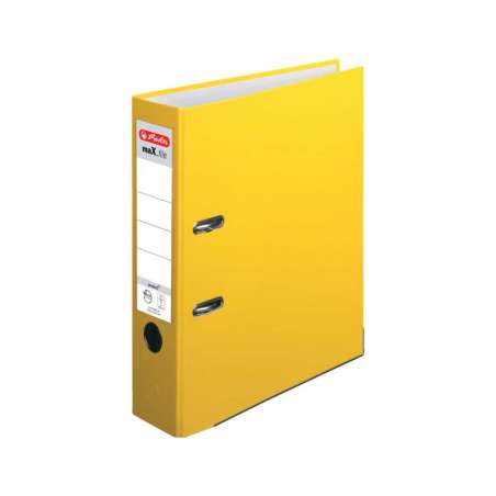 HERLITZ Ordner maX.file protect - in verschiedenen Größen und vielen Farben - protect, A4, 80mm, gelb