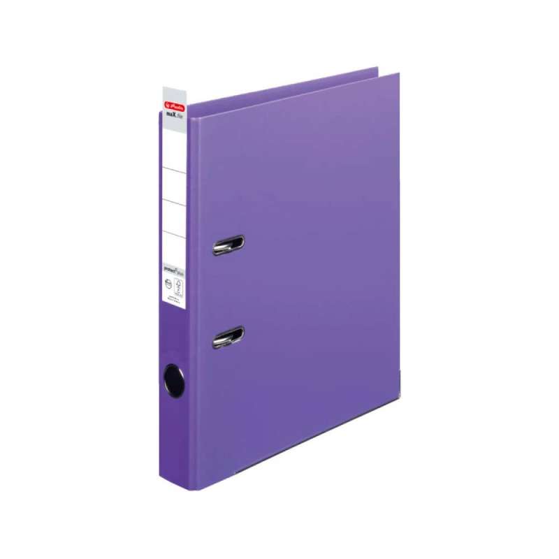 HERLITZ Ordner maX.file protect - in verschiedenen Größen und vielen Farben - protect plus, A4, 50mm Label