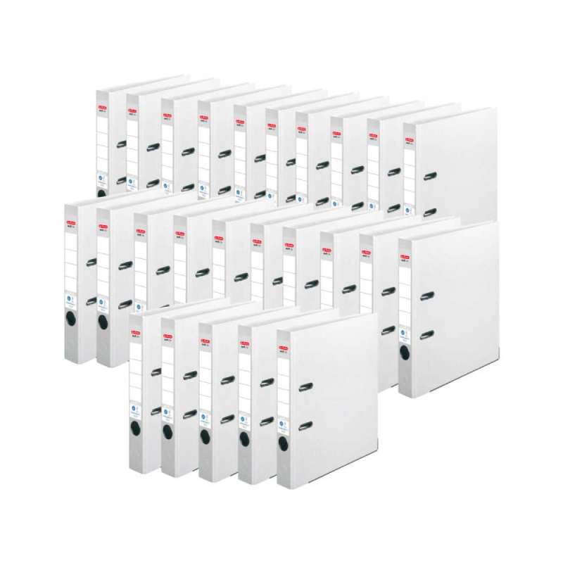 HERLITZ Ordner maX.file protect - in verschiedenen Größen und vielen Farben - plus, A4, 50mm, weiß Menge