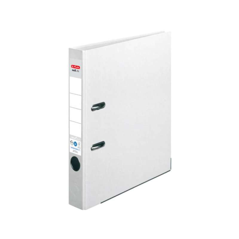HERLITZ Ordner maX.file protect - in verschiedenen Größen und vielen Farben - plus, A4, 50mm, weiß
