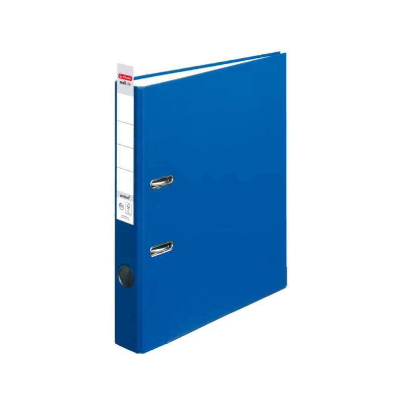 HERLITZ Ordner maX.file protect - in verschiedenen Größen und vielen Farben - protect, A4, 50mm, blau Label