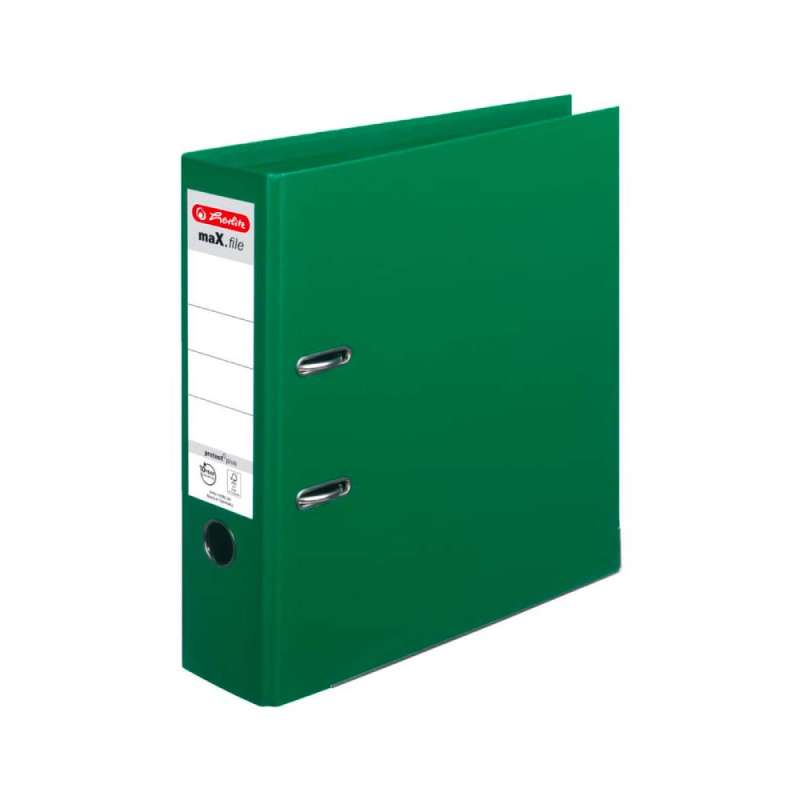 HERLITZ Ordner maX.file protect - in verschiedenen Größen und vielen Farben - protect plus, A4, 80mm, grün