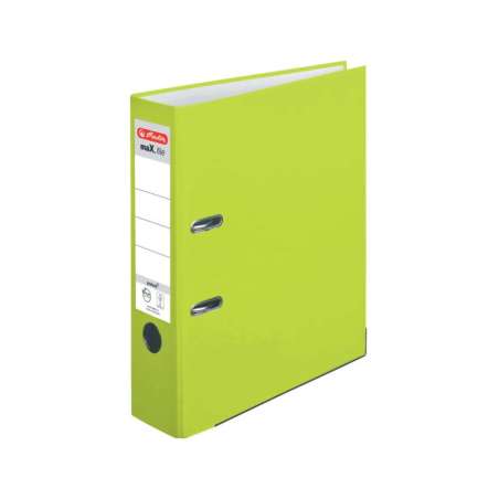 HERLITZ Ordner maX.file protect - in verschiedenen Größen und vielen Farben - A4, 80mm, neongrün