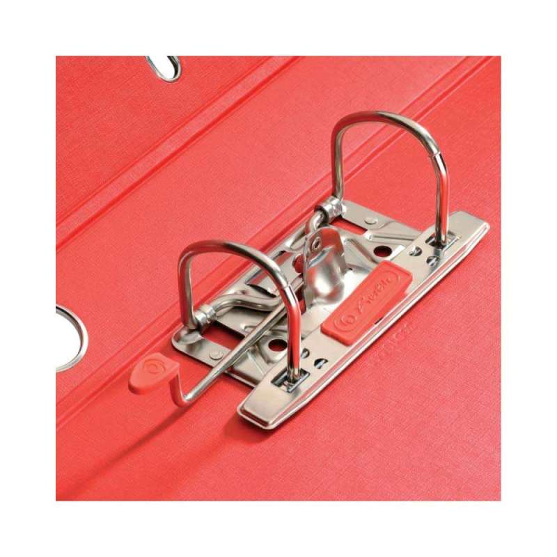 HERLITZ Ordner maX.file protect - in verschiedenen Größen und vielen Farben -A4, 50mm, rot Hebelmechanik