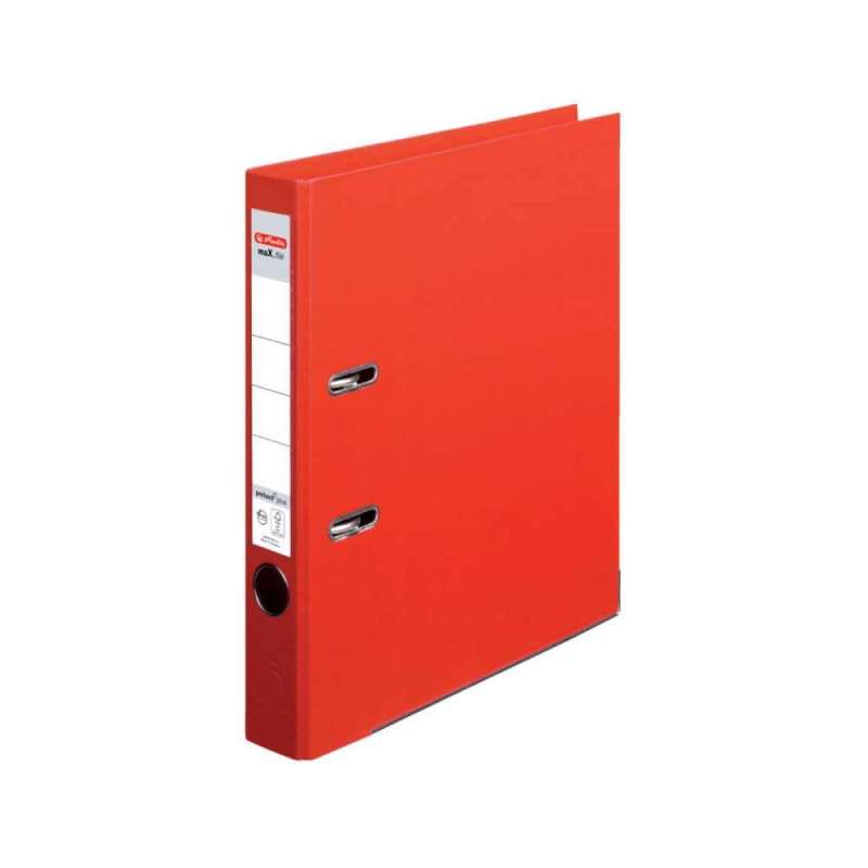 HERLITZ Ordner maX.file protect - in verschiedenen Größen und vielen Farben - plus, A4, 50mm, rot