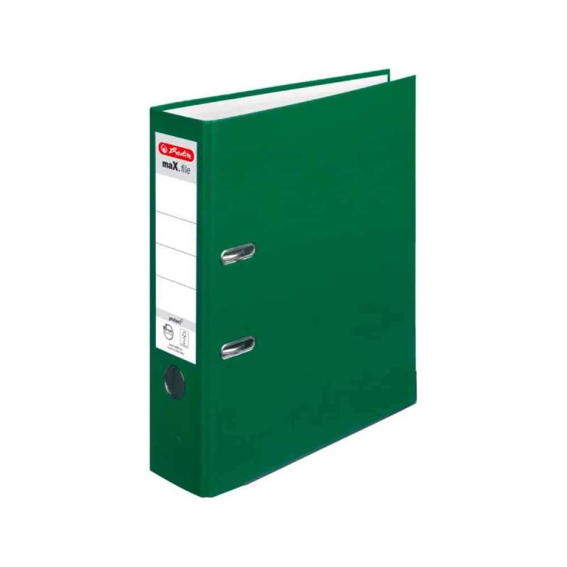 HERLITZ Ordner maX.file protect - in verschiedenen Größen und vielen Farben - protect, A4, 80mm, grün