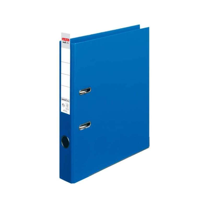 HERLITZ Ordner maX.file protect - in verschiedenen Größen und vielen Farben - plus, A4, 50mm, blau - Label