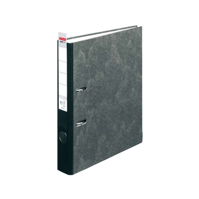 HERLITZ Ordner maX.file protect- in verschiedenen Größen und vielen Farben - A4, 50mm, schwarz - Label