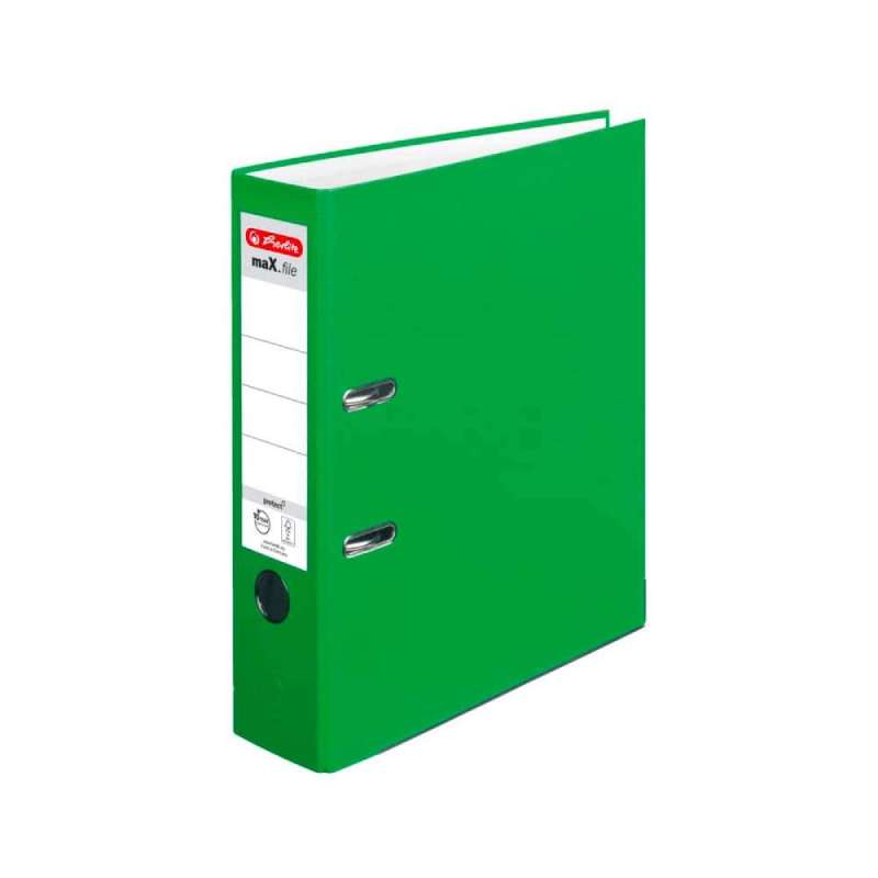 HERLITZ Ordner maX.file protect - in verschiedenen Größen und vielen Farben - protect, A4, 80mm, hellgrün