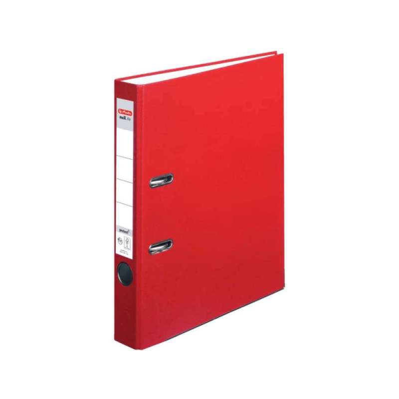 HERLITZ Ordner maX.file protect - in verschiedenen Größen und vielen Farben - protect, A4, 50mm, rot
