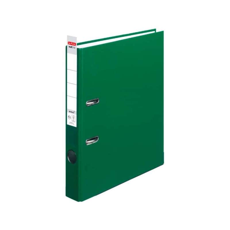 HERLITZ Ordner maX.file protect - in verschiedenen Größen und vielen Farben - protect, A4, 50mm, grün Label