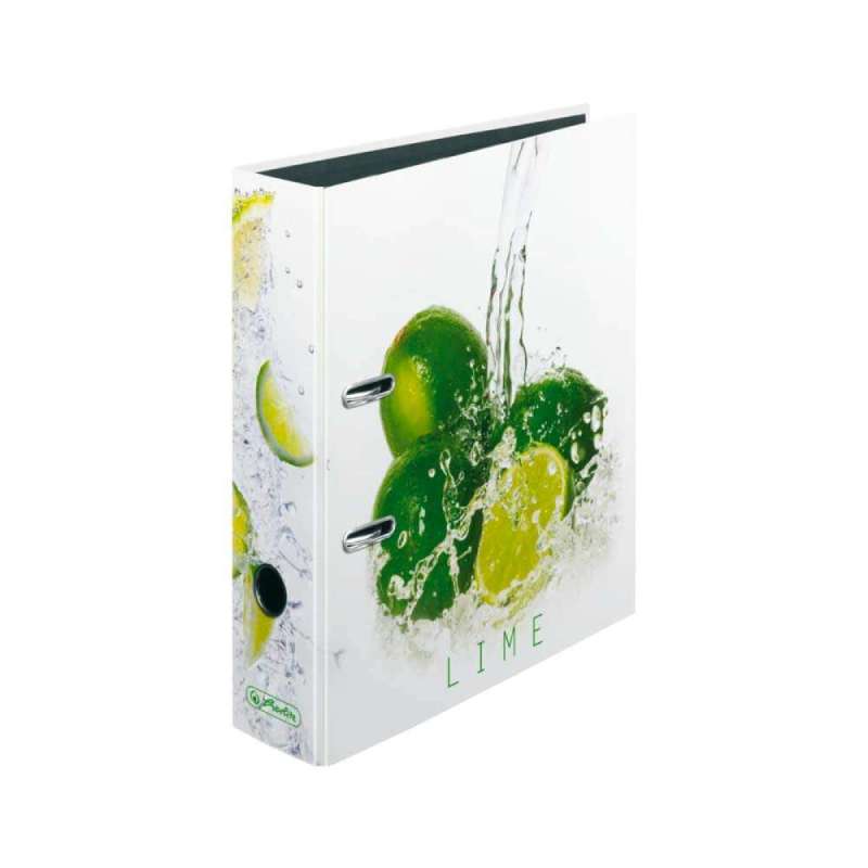 HERLITZ DIN A4 Ordner mit verschiedenen Motiven - 80mm Breite - Limette