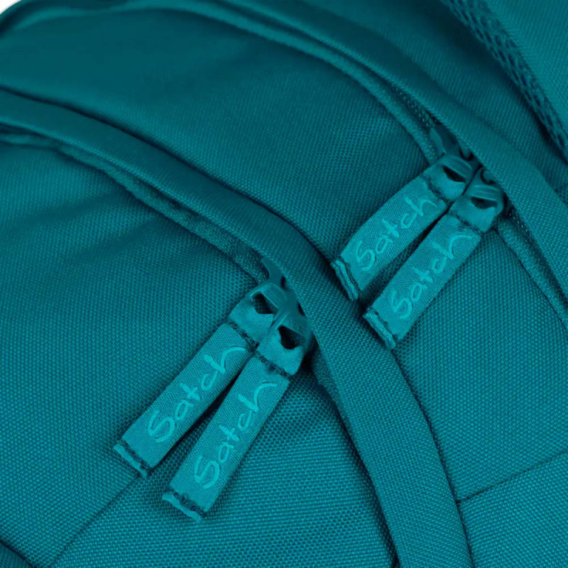 SATCH Schulrucksack pack - Deep Petrol Reißverschluss