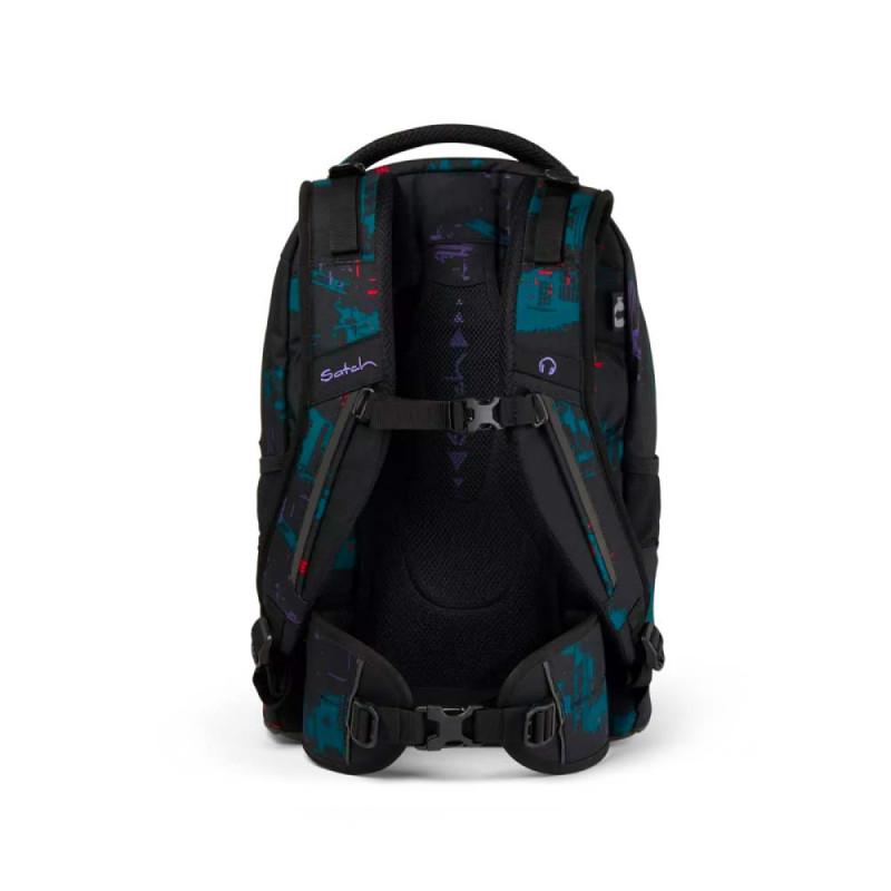 SATCH Schulrucksack pack - Night Vision hinten