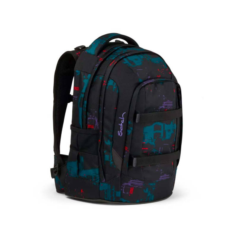 SATCH Schulrucksack pack - Night Vision vorne rechts