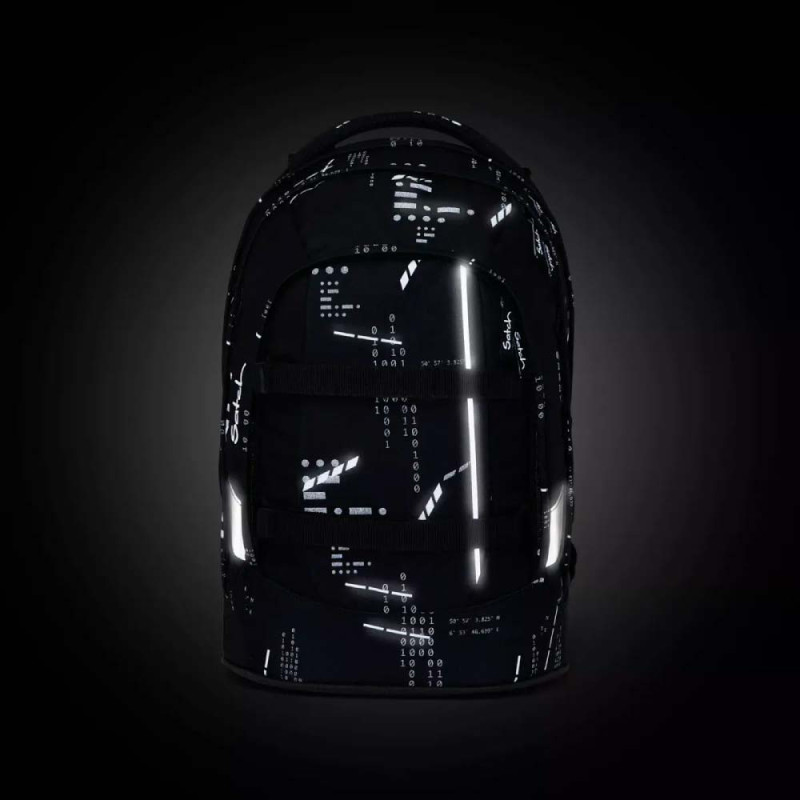 SATCH Schulrucksack pack - Ninja Matrix Reflektoren