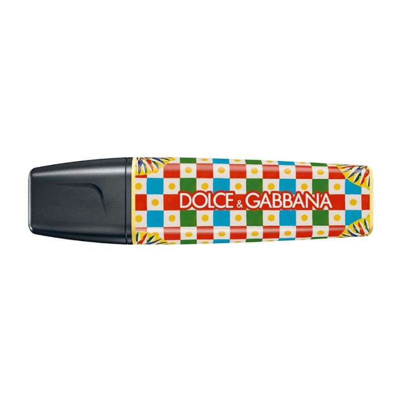 STABILO Textmarker BOSS ORIGINAL DOLCE & GABBANA Limited Edition Einzelstift Karo