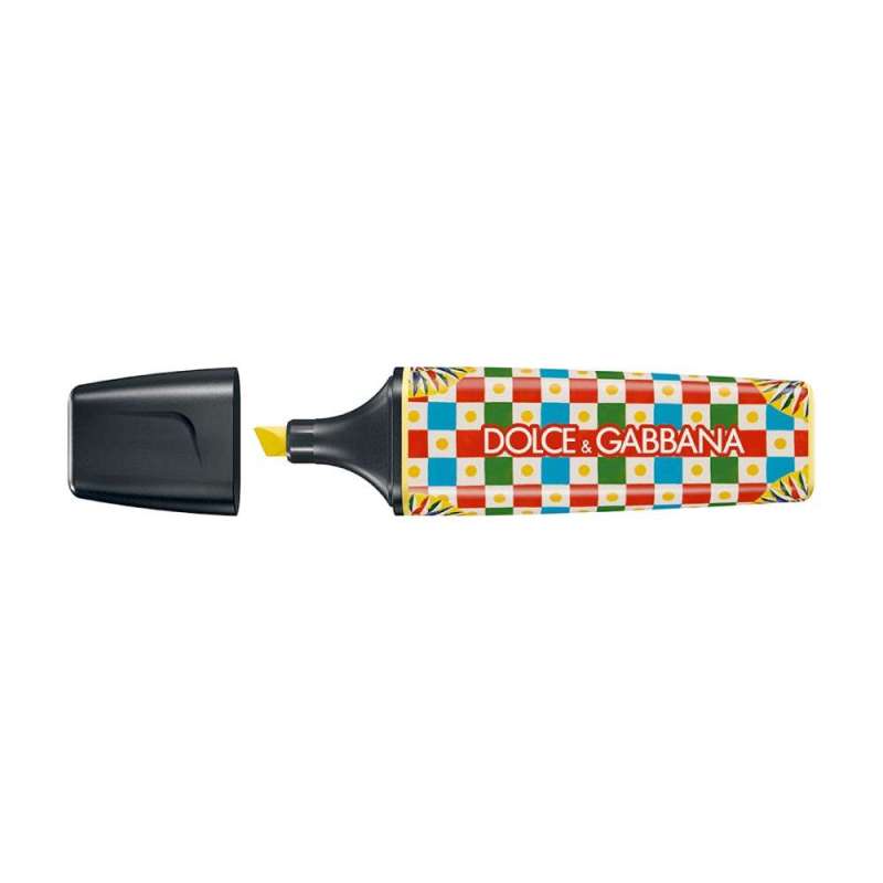 STABILO Textmarker BOSS ORIGINAL DOLCE & GABBANA Limited Edition Einzelstift Karo geöffnet