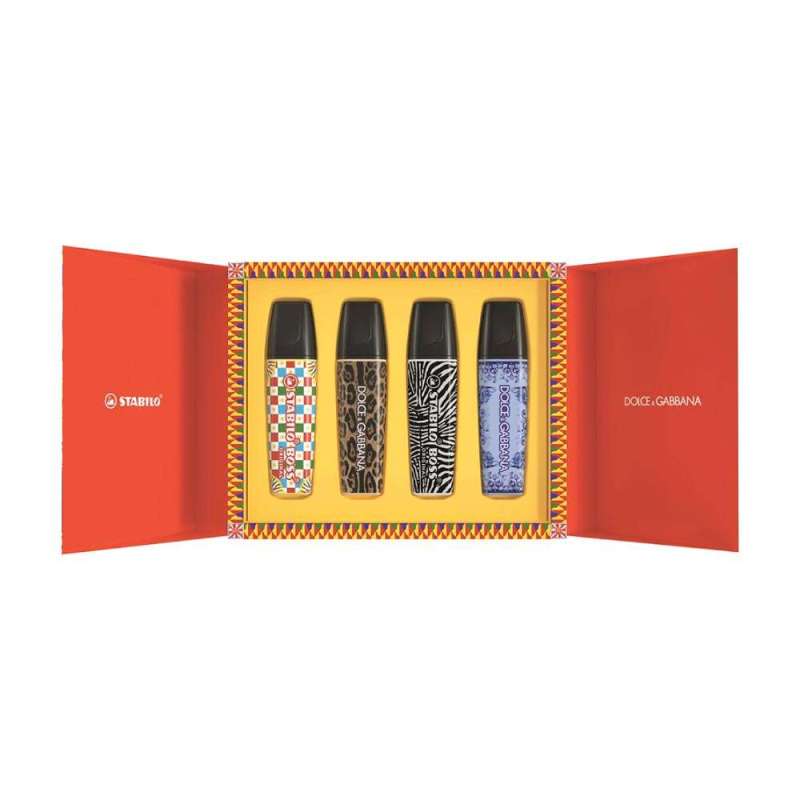 STABILO Textmarker BOSS ORIGINAL DOLCE & GABBANA Limited Edition Vorderseite geöffnet