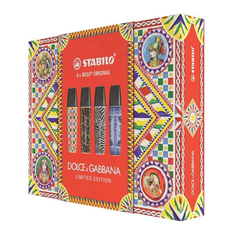 STABILO Textmarker BOSS ORIGINAL DOLCE & GABBANA Limited Edition seitlich