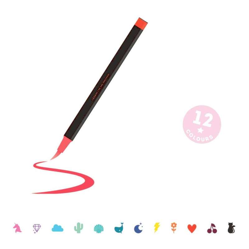 LEGAMI Brush Markers Set - 12 Stück Einzelstift