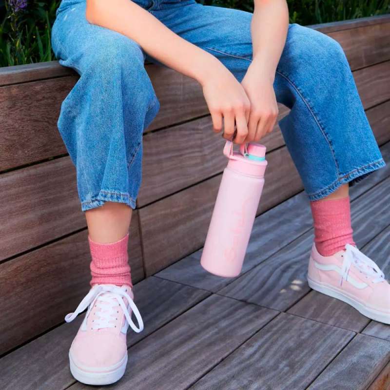 SATCH Trinkflasche - in verschiedenen Farben und Materialien - Trinkflasche Rosa Mädchen Flasche
