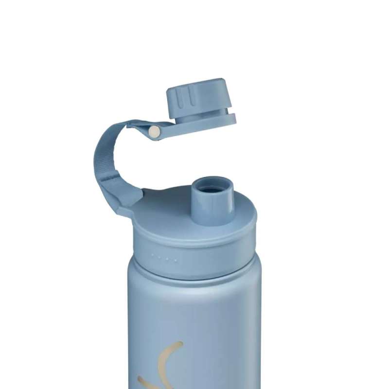 SATCH Trinkflasche - in verschiedenen Farben und Materialien - Trinkflasche Nordic Light Blue offen